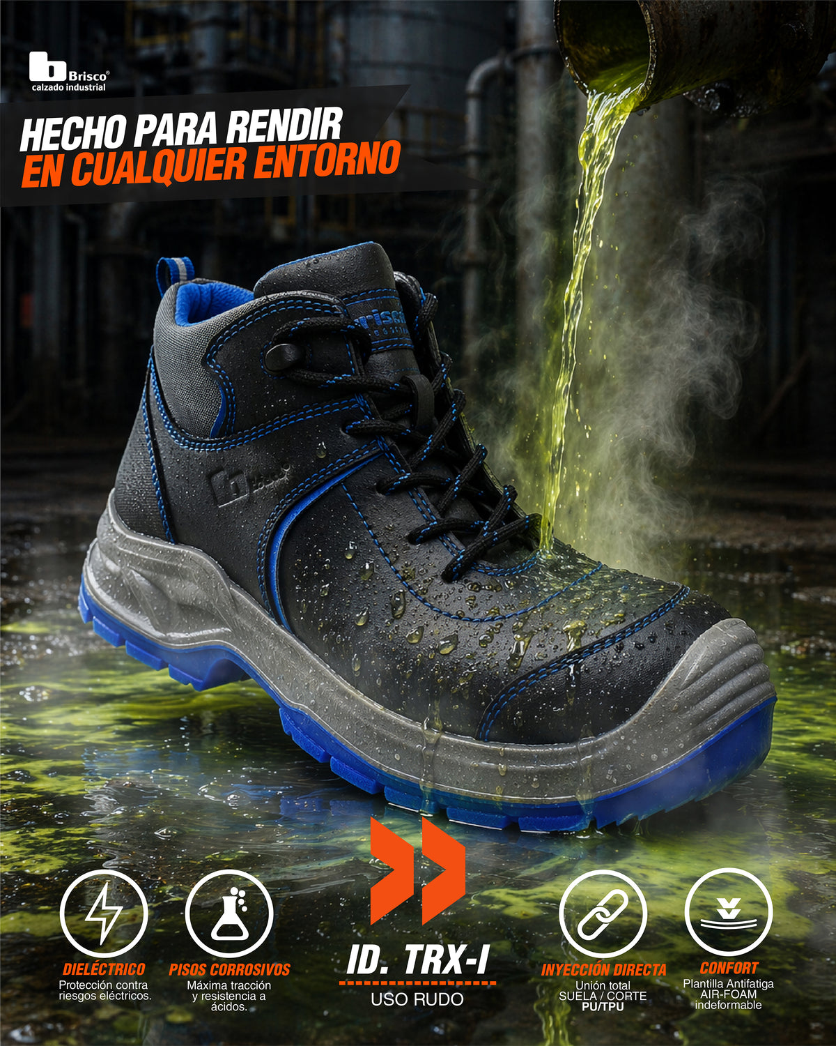Bota de Seguridad TRX-I Pisos Corrosivos